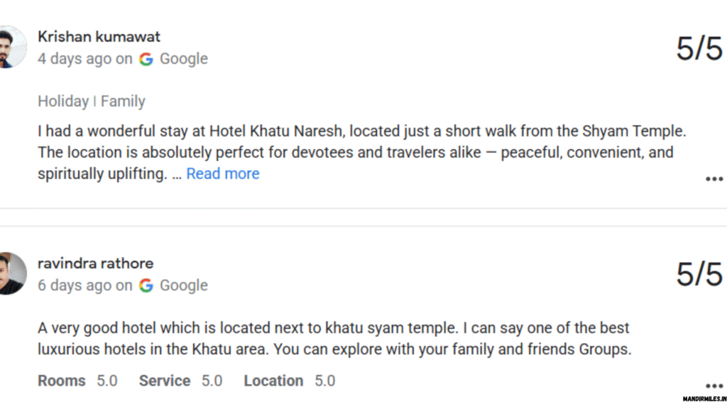 Reviews for Hotel Khatu Naresh