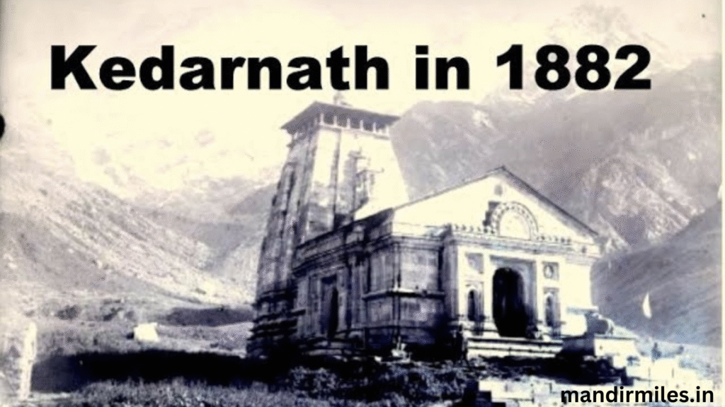 Kedarnath temple 1882 years old pic
