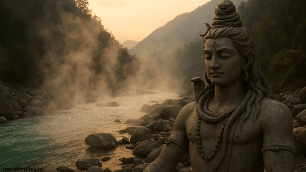 Mahadev picture near river