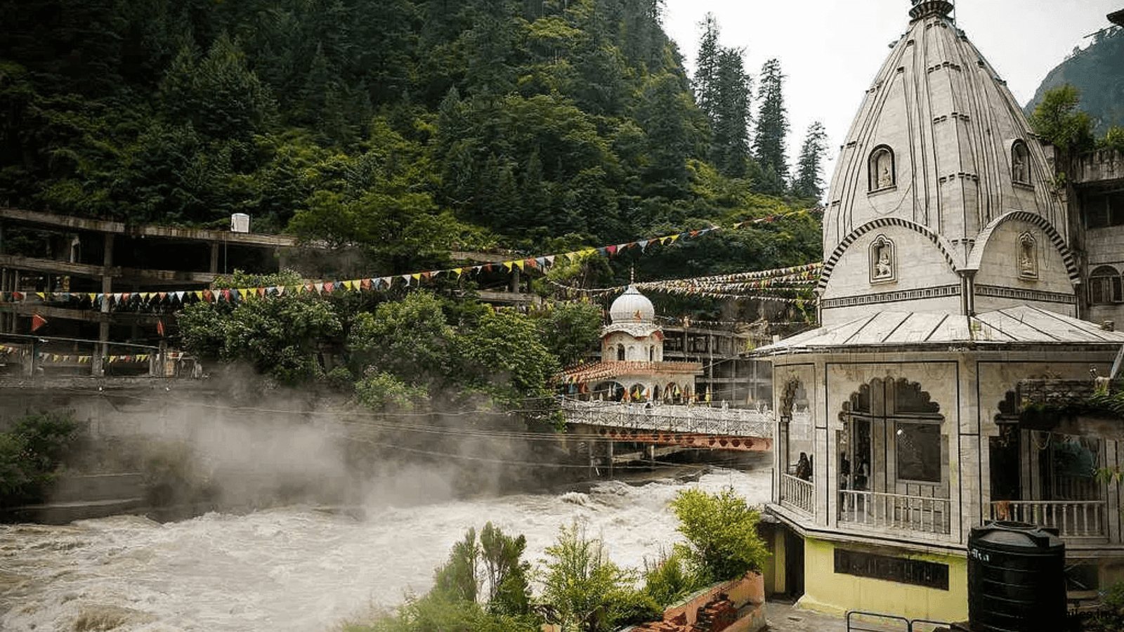 Manikaran temple pic, old manali
